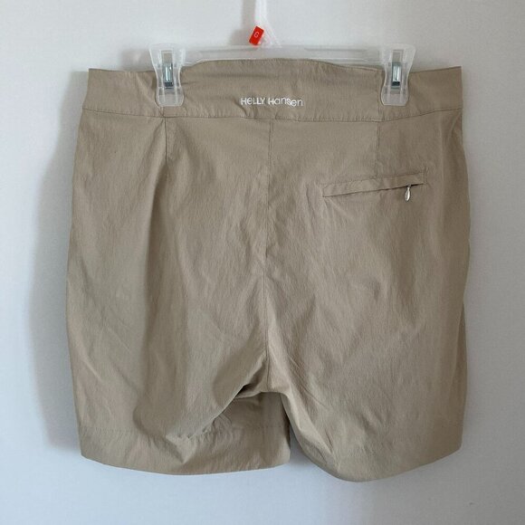 Helly Hansen Women's High Waist Shorts Beige Side and Back Pockets Size XL - Picture 2 of 6